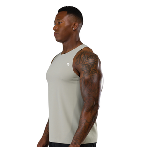 Camiseta sin mangas de titanio para hombre, ajuste muscular, para gimnasio, entrenamiento, fitness, rendimiento deportivo, chaleco deportivo, OEM, al por mayor - Product Image 3