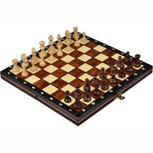 Ensemble d'échecs Staunton sculpté à la main - Plateau en bois massif de qualité professionnelle pour tournoi - Jeu d'échecs de luxe pour la décoration intérieure - Product Image 3