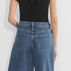 Prix avantageux pour les commandes en gros, service OEM, design tendance, shorts en jean décontractés pour femmes, mélange de coton extensible, toucher doux - Product Image 5