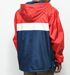 Custom Logo Outdoor Windbreaker <b>Jacket</b> Waterproof Hooded Windbreaker Casual Outerwear Streetwear Color Block Windbreaker <b>Jacket</b> - Product Image 2