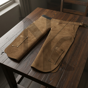 Delantal de Herrador de Gamuza Marrón de Alta Calidad para Uso Ecuestre, Delantal Completo Personalizable y Duradero para Herradores de Caballos - Product Image 5