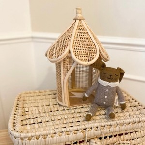 Encantadoras mini carpas de circo de ratán en venta, casa de juguete natural de buena calidad, juguetes de rol para niños - Product Image 3