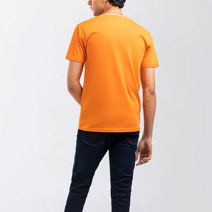 เสื้อยืดคอตตอนพรีเมียมสำหรับผู้ชาย ขายส่ง เนื้อผ้านุ่ม ระบายอากาศดี แขนสั้น คอกลม สไตล์ลำลอง รับสกรีนโลโก้ ผลิตแบบ OEM ODM - Product Image 3