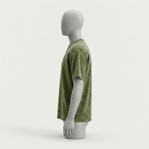 Camiseta Reddito para Hombre, Verde Oliva, Cuello Redondo, Manga Corta, Corte Regular, Algodón Ecológico, Estilo Casual - Product Image 2