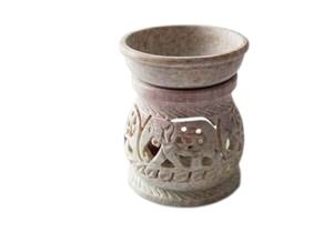 Quemador de aromas de piedra de jabón | Quemador de aceite de piedra de jabón | Quemador de aceites esenciales de piedra | Quemador de incienso de piedra de jabón | Quemador Jali de piedra de jabón - Product Image 1