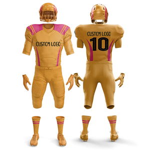 Uniforme de football américain personnalisé, tissu respirant de haute qualité avec rembourrage pour l'entraînement et les matchs - Product Image 1