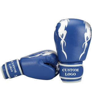 Guantes de boxeo de cuero para hombres y mujeres, tallas de 12oz y 16oz, para kickboxing, saco de boxeo y entrenamiento. - Product Image 2