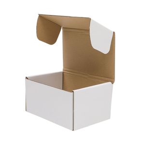 Scatole Ondulate Bianche/Gialle per Confezioni Regalo Industriali, 50 Pezzi, 6x4x2 (15.2x10x5cm), Rivestimento UV, Finitura Texturizzata, MOQ 100 Pezzi - Product Image 5