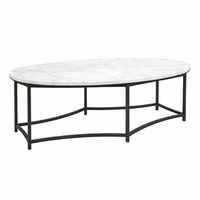 Table basse moderne de luxe en marbre avec base métallique, durable, facile à assembler, meubles de salon, prix direct usine