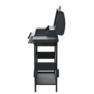 26,000 BTU propano griglia a Gas con 3 fuochi in acciaio inox Patio giardino Barbecue due ripiani coperchio ruote apribottiglie - Product Image 1