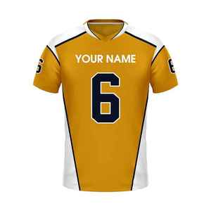 Camiseta de Fútbol Americano Personalizada de Alta Calidad, 220g, Poliéster 25/26, con Nombre Impreso por Transferencia de Calor, Talla Grande, Venta al Por Mayor - Product Image 1