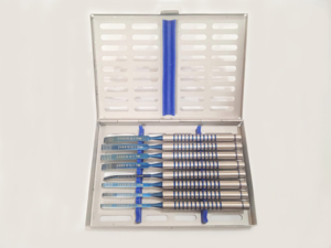 Juego de 8 Piezas de Cinceles Dentales de Acero y Acero Inoxidable de la Mejor Calidad, Instrumento Manual con Estuche para Implantes Dentales - Product Image 2