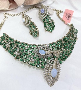 Exquisite Designer High Quality Silver Plated Zircon <b>Statement</b> Fusion Women's <b>Necklace</b> Set Earrings Gift Party Wedding Modern - Product Image 4