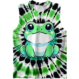 <b>Tops</b> Tanktops 100% cotton s/j 160 gsm solid color, colorful, digital print casual style printed casual supplier from Bangladesh. - Product Image 3