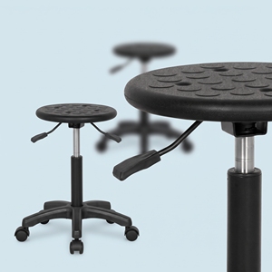 Chaise de laboratoire professionnelle pour étudiants, tabouret d'ordinateur, idéal pour la biologie, la physique, la chimie, les hôpitaux, les salles blanches, les ateliers scientifiques et industriels - Product Image 4