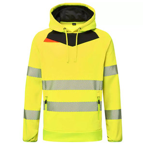 Sweat-shirt à capuche de sécurité personnalisé avec bande réfléchissante, manches longues, vêtements de chantier, sécurité routière, sweat-shirts à capuche - Product Image 1