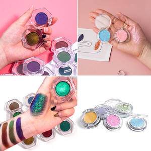 Paleta de Sombras de Ojos con Cambio de Color Camaleón, Alta Pigmentación, Brillo Metálico, Polvo Brillante Multichrome, Maquillaje de Ojos Cruelty Free - Product Image 3