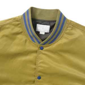 Plus Size <b>Thin</b> Quick Dry Windproof Breathable Eco-Friendly <b>Men</b> Satin Bomber <b>Jacket</b> Stand Collar Front Logo Comfortable Wear Made - Product Image 4
