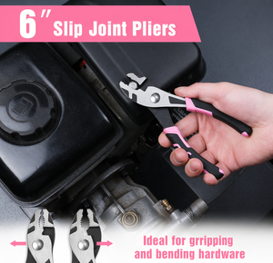 INTENSE SURGICAL INSTRUMENTS 3PCS Stainless Steel Pink Ribbon <b>Pliers</b> <b>Set</b> Needle Nose Diagonal Cutter Slip Joint <b>Pliers</b> Jewelry - Product Image 5