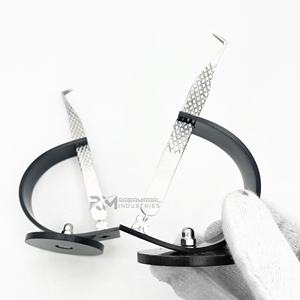 Support de pince à épiler simple RMI, couleur personnalisable, en acier inoxydable, anti-magnétique, préhension de précision pour cils et diamants - Product Image 6