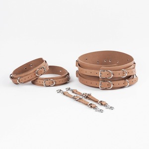 Arnés de cuero genuino hecho a mano para cintura y muslos, estilo punk, con tirantes para piernas, conjunto de arnés corporal gótico de cuero RTTS-0059 - Product Image 1
