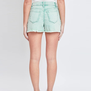 Shorts de Mezclilla de Cintura Alta con Lavado Ácido para Mujer, Transpirables, Ecológicos, de Secado Rápido, 100% Algodón, a la Moda, Súper Sexys, con Agujeros - Product Image 2