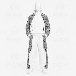 Conjunto de Chaqueta Cortavientos con Cremallera y Costuras Personalizadas de Fábrica y Pantalones Holgados de Nailon, Nuevo Diseño de Conjunto Deportivo Cortavientos - Product Image 6