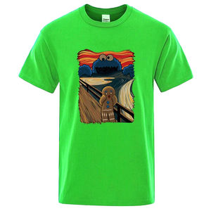 Camiseta de verano de alta calidad para hombre, 100% algodón, manga corta, estampada, informal, holgada, con cuello redondo, camiseta para hombre - Product Image 5