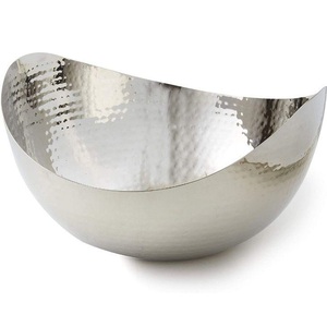 Durable Eco-Friendly Single Piece Round <b>Metal</b> Fruit Serving Bowl Steel Polished Durable Stylish <b>Packaging</b> - Product Image 3