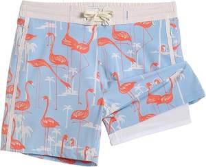 กางเกงว่ายน้ำชายลายดอกไม้ แห้งเร็ว ใส่สบาย ระบายอากาศได้ดี กันน้ำ ผ้าทอ มีเชือกผูกเอว ทรงพอดีตัว - Product Image 1