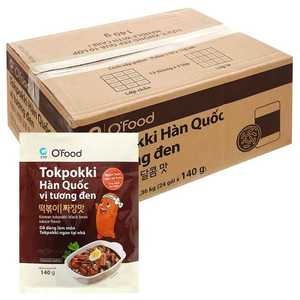 Venta al por Mayor de Pastel de Arroz Coreano Jjajang Tokpokki 140g O'food - Sabor a Salsa de Frijol Negro |   No picante - Product Image 3