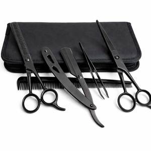 Tijeras de Corte de Pelo de Alta Precisión, Tijeras de Entresacar Profesionales para Barbería, Kit de Cuchillas, Juego de Herramientas de Acero Inoxidable con Calidad de Salón - Product Image 3