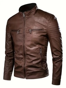Comfortable <b>Men</b> <b>Leather</b> <b>Jacket</b> with High Quality Material for Winter Protection - Product Image 5