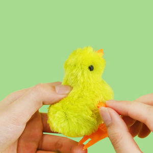 Jouet interactif pour chat en peluche, motif poussin de dessin animé, écologique, pour chatons - Jouet à remonter pour animaux de compagnie, cadeau - Product Image 5