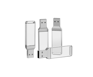 2023 New Arrival ánh sáng lên USB Ổ đĩa Flash 2.0 U đĩa Key Crystal Dung lượng bộ nhớ USB Stick 128GB Kim Loại LED Pendrive - Product Image 3