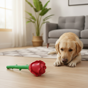 Jouets pour chiens en latex <span class=keywords><strong>de</strong></span> caoutchouc naturel 100% non toxique, en forme <span class=keywords><strong>de</strong></span> <span class=keywords><strong>rose</strong></span>, populaires pour l'entraînement, <span class=keywords><strong>la</strong></span> Saint-Valentin et l'amour, vente en gros, fabricant - Product Image 5