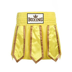 Customized Design <b>Men</b> Boxing Shorts Yellow Color Training Fitness Fight MMA Mauy Thai Kickboxing <b>Trunks</b> Clothing - Product Image 2