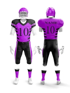 Uniformes de football américain personnalisables 100% polyester Impression par transfert thermique Séchage rapide Évacuation de l'humidité Hommes Toutes saisons Avant - Product Image 3