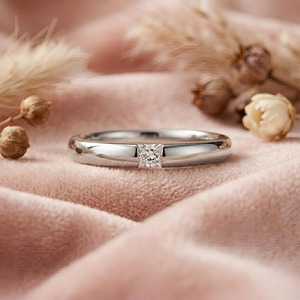 Anillo de compromiso con diamante de laboratorio de corte princesa de diseño moderno, con certificado IGI y claridad VVS para mujer - Product Image 5