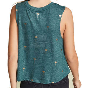 Débardeur court pour femme, léger et à séchage rapide, design tendance, sans manches, vêtement à la mode - Product Image 3