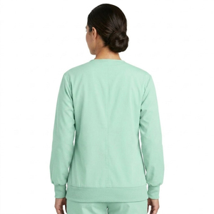 Blouses d'hôpital, vestes médicales, vestes pour infirmières, médecins, personnel hospitalier, veste à col rond boutonnée - Product Image 2