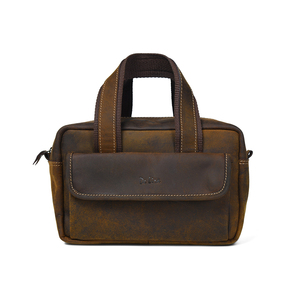 Bolsa de Aseo de Cuero Genuino de Primera Calidad, Organizador de Viaje para Hombres - Product Image 1
