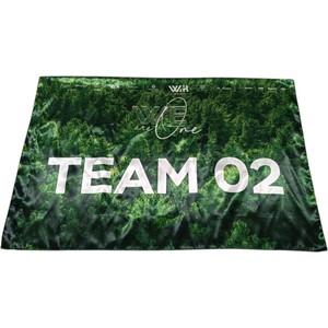 Bandera Promocional con Forma de Pluma, Impresión Digital, Duradera, de Poliéster y Aluminio, del Consejo Contra el Cáncer - Product Image 6