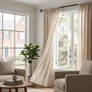 Modern Metal Window <b>Curtain</b> Poles with finials with brackets and Accessories - Product Image 4