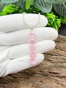 Red <b>Ruby</b> Oval Cut Faceted Charm Pendant <b>Necklace</b> 925 Sterling Silver Plated Classic IGI Certified Jewelry Gift for Women - Product Image 4