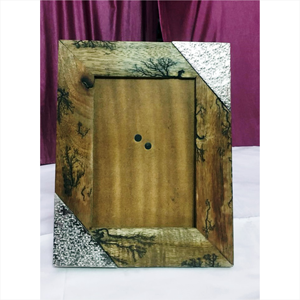 Custom Luxury Resin Inlay Geometric Picture <b>Frame</b> <b>Black</b> White Diamond Pattern Wooden Tabletop Photo <b>Frame</b> Home Decor Photo <b>Frame</b> - Product Image 6