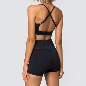 Conjunto Deportivo de Shorts y Top de Yoga para Mujer, Ligero, Transpirable, de Secado Rápido, Antibacterial y Cómodo para el Gimnasio - Product Image 6