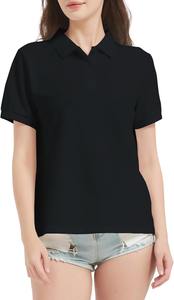 <b>Women</b> Office <b>Polo</b> T <b>Shirt</b> Custom Logo Corporate Uniform Premium Cotton Short Sleeve Workwear OEM/ODM Wholesale - Product Image 2