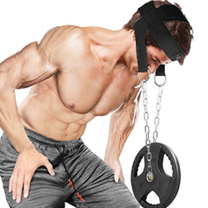 Harnais de musculation personnalisé avec logo, équipement d'entraînement robuste pour le cou, sangle rembourrée réglable, prix de gros usine - Product Image 5