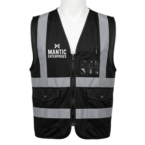 Factory Reflective Safety Clothing High Visibility Jacket Hi Vis Workwear Clothing Safety Reflective Vest with Reflector - Product Image 1
